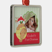 Baby's First Christmas Foto Ornament Rentier (Rechts)