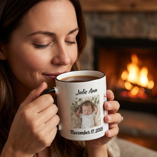Baby's First Christmas Foto personalize Tasse