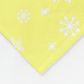 Baby's First Christmas Foto Snowflakes Fleece Bla (Ecke)