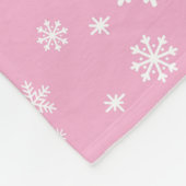 Baby's First Christmas Foto Snowflakes Fleece Bla (Ecke)