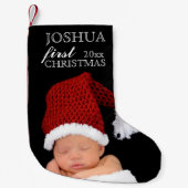 Baby's First Christmas FOTO STRUMPF Kleiner Weihnachtsstrumpf (Vorderseite)