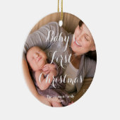 Baby's First Christmas Foto Tree Ornament (Rechts)