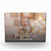Baby's First Christmas Fotoblock (Vorderseite)
