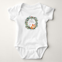 Baby's First Christmas Fuchsjungen Bodysuit