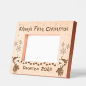 Baby's First Christmas Geätzte Rahmen (Links)