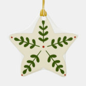 Baby's First Christmas Glass Star Ornament (Hinten)