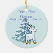Baby's First Christmas Goat Ornament (Hinten)
