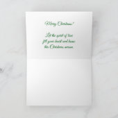 Baby's First Christmas Green - DEIN BABY'S FOTO Karte (Innenseite)