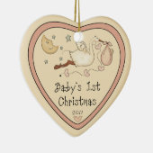 Baby's First Christmas Heart Ornament (Rechts)