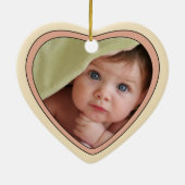 Baby's First Christmas Heart Ornament (Hinten)