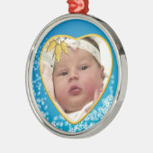 Baby's First Christmas Heirloom Heart Ornament Aus Metall (Links)