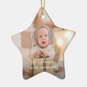 Baby's First Christmas Holiday Star Keramik Ornament (Links)