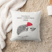 Baby's First Christmas Igel Forest Boy Kissen (Decke)