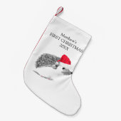 Baby's First Christmas Igel Forest Boy Kleiner Weihnachtsstrumpf (Vorderansicht (hängend))