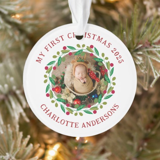 Baby's First Christmas Individuelle Name Ornament (Baum)