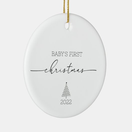 Baby's First Christmas Individuelle Name Ornament (Rechts)