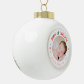 Baby's First Christmas Keepake Keramik Kugel-Ornament (Links)