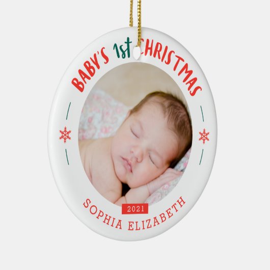 Baby's First Christmas Keepake Keramik Ornament (Rechts)