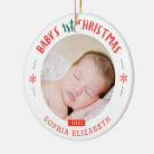 Baby's First Christmas Keepake Keramik Ornament (Links)