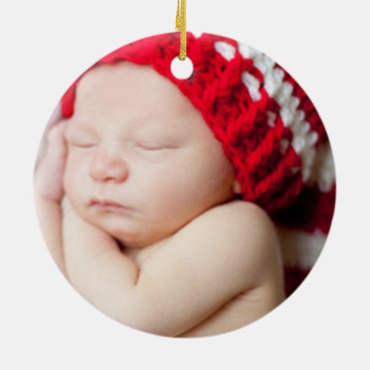 Baby's First Christmas Keepake Keramik Ornament (Hinten)