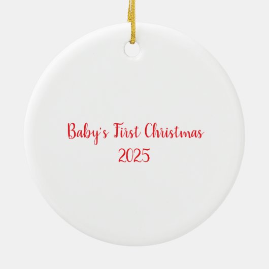 Baby's First Christmas Keepake Ornament (Hinten)