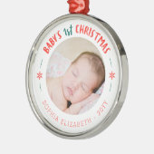 Baby's First Christmas Keepake Ornament Aus Metall (Links)