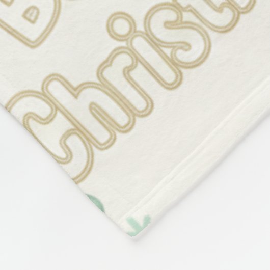 Baby's First Christmas Keepsake Milestone Fleecedecke (Ecke)