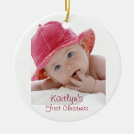 Baby's First Christmas Keramik Ornament