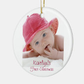 Baby's First Christmas Keramik Ornament (Links)