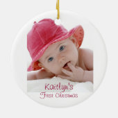 Baby's First Christmas Keramik Ornament (Hinten)