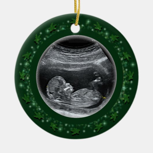 Baby's First Christmas Keramik Ornament (Vorne)