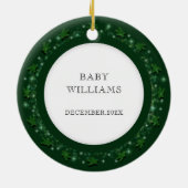 Baby's First Christmas Keramik Ornament (Hinten)