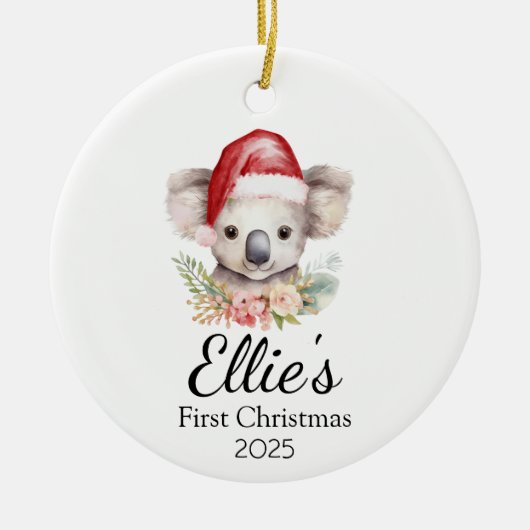 Baby's First Christmas Koala Ornament (Vorne)