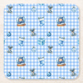 Baby's First Christmas Magic! Rechteckiger Pappuntersetzer (Vorderseite)