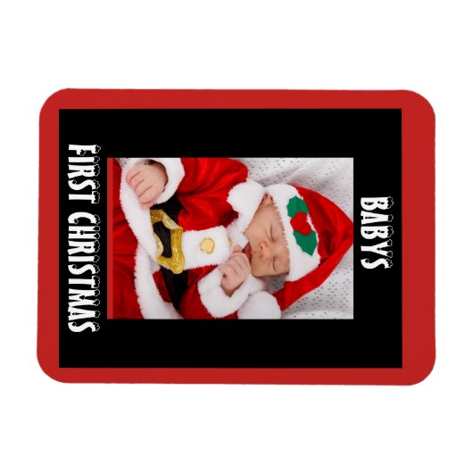 Babys First Christmas Magnet (Horizontal)