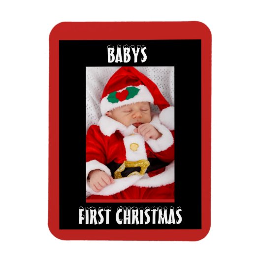 Babys First Christmas Magnet (Vertikal)