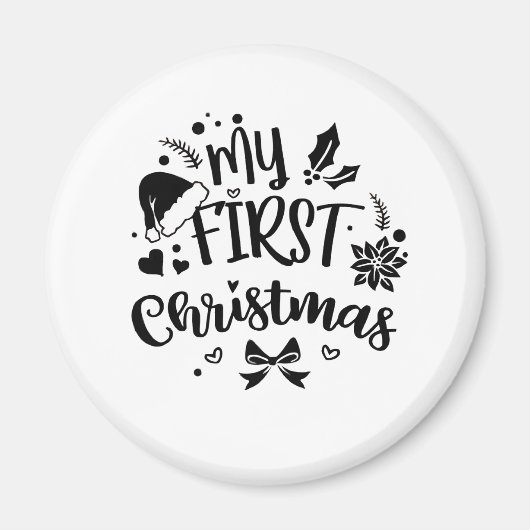 Baby's First Christmas Matching Family Magnet (Vorne)
