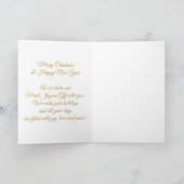 Baby's First Christmas Merry & Bright BABY's FOTO Karte (Innenseite)