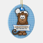 Baby's First Christmas Monkey Ornament (Rechts)