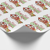 Baby's First Christmas Monkey Packpapier (Ecke)