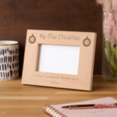 Baby's First Christmas & Name Year Ornaments Geätzte Rahmen (Links)