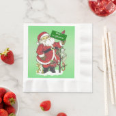 Baby's First Christmas Niedlich Santa Sign Serviette (Beispiel)