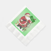 Baby's First Christmas Niedlich Santa Sign Serviette (Ecke)