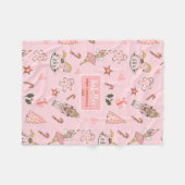 Babys First Christmas Nutcracker Fleecedecke (Vorderseite (Horizontal))