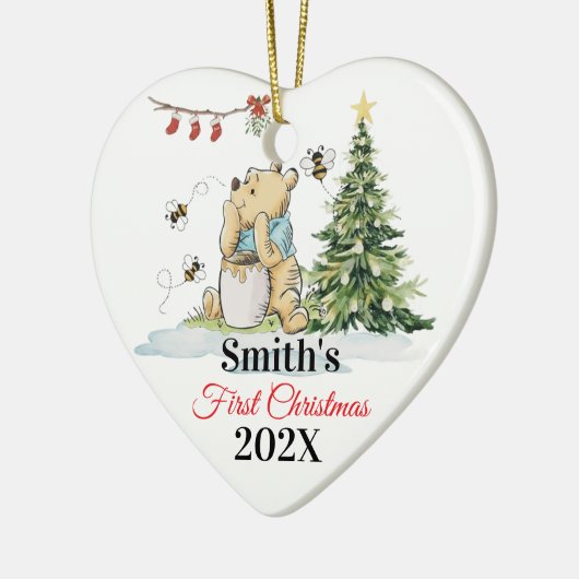 Baby's First Christmas Ornament | Bear & Bees Cust (Links)