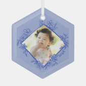 Baby's First Christmas Ornament - Blau (Vorderseite)