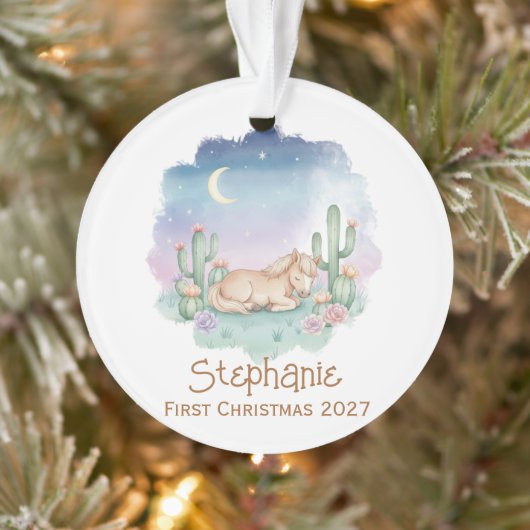 Baby's First Christmas Ornament – Desert Lullaby (Baum)