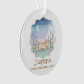 Baby's First Christmas Ornament – Desert Lullaby (Vorderseite)