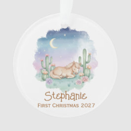 Baby's First Christmas Ornament – Desert Lullaby