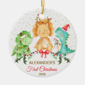 Baby's First Christmas Ornament Dinosaurier (Vorne)